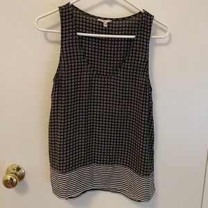 Joie Brand Silk Blend Print Tank Top Size S